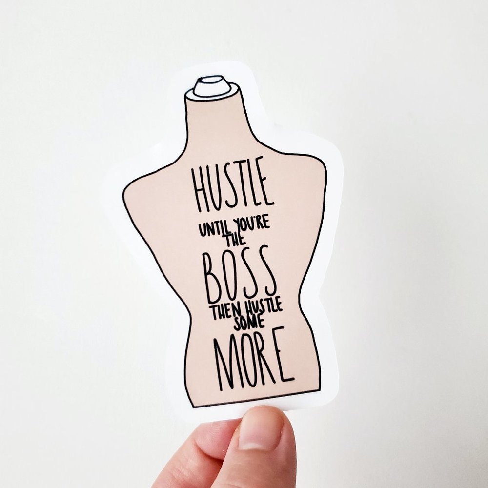 LB044 Poshmark Hustle Boss Sticker [Price Firm] - Picture 1 of 9